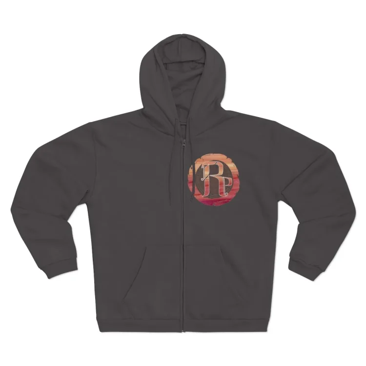 Anthracite front hooded sweatshirt