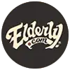elderly logo in dark grey circle