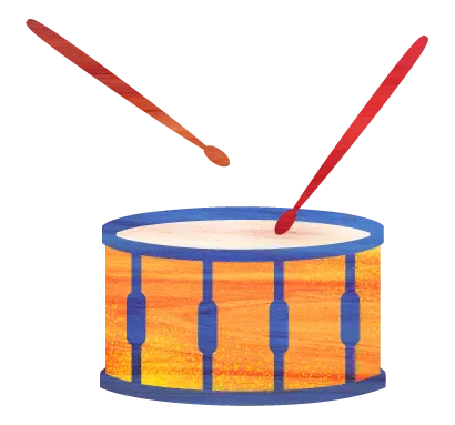 artistic wood snare drum graphic